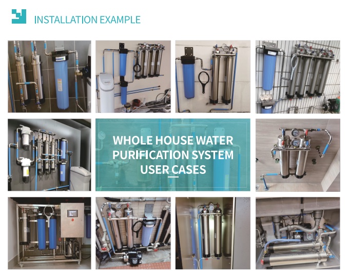 Whole-house ultrafiltration systems installed in residential properties